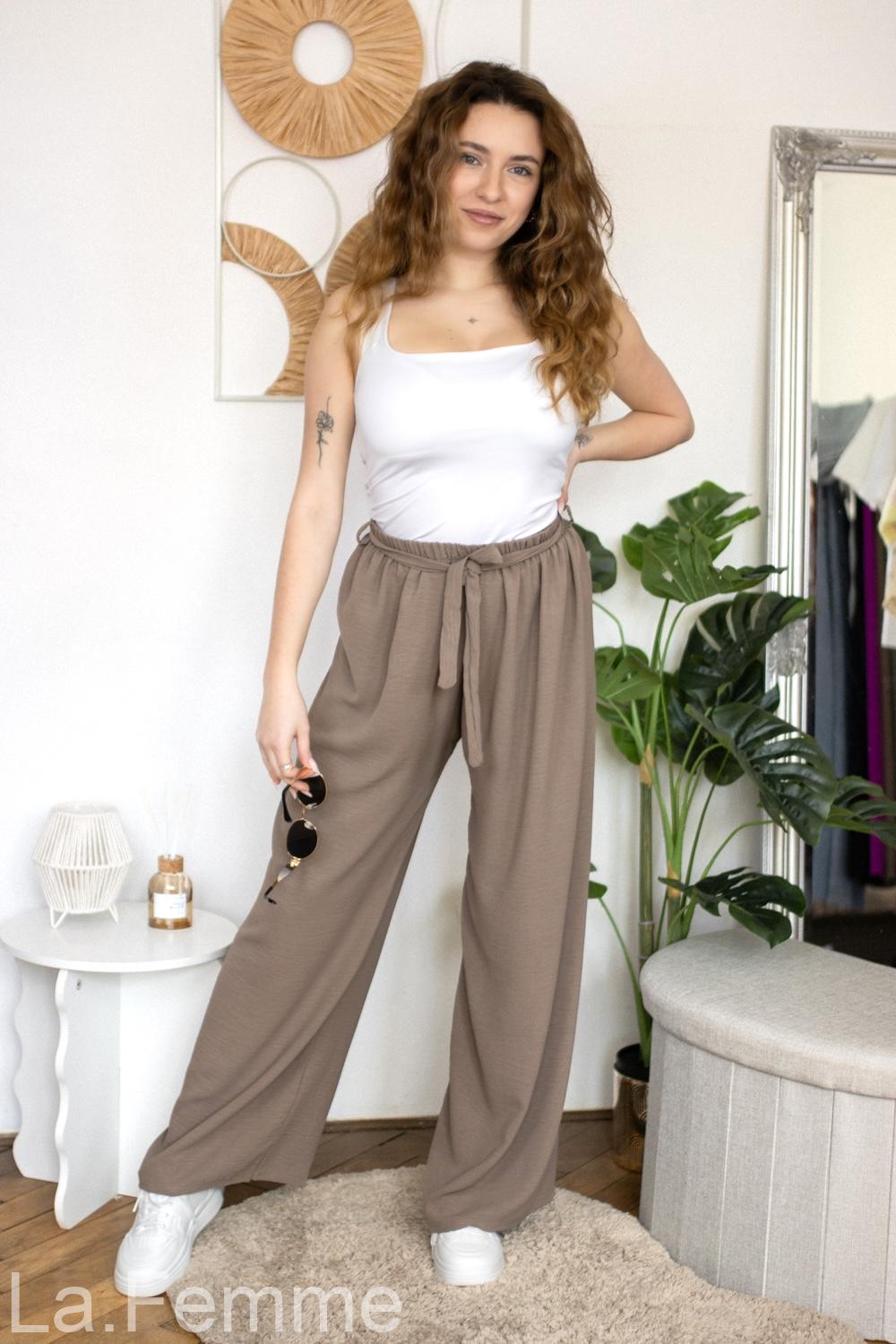 Dámské letní kalhoty Chloe, mocha