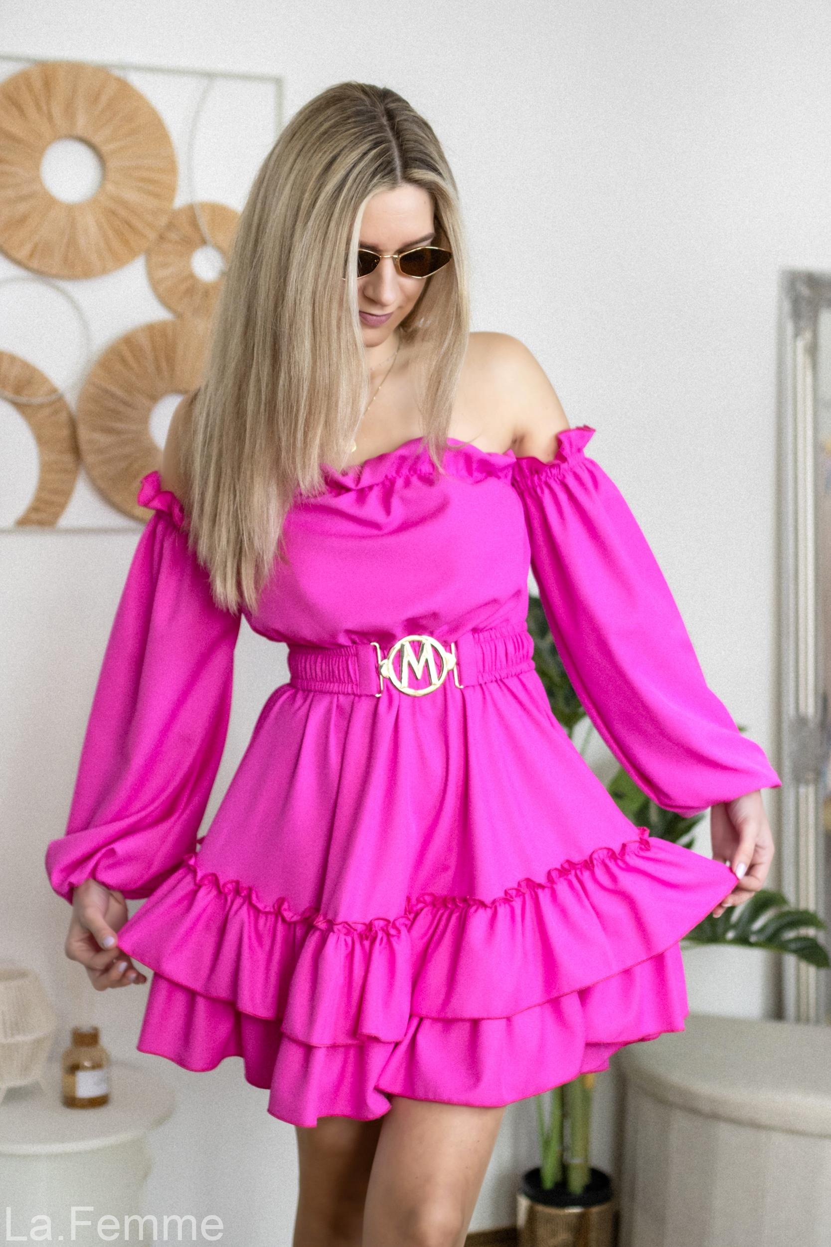 Dámské šaty Carmen, pink