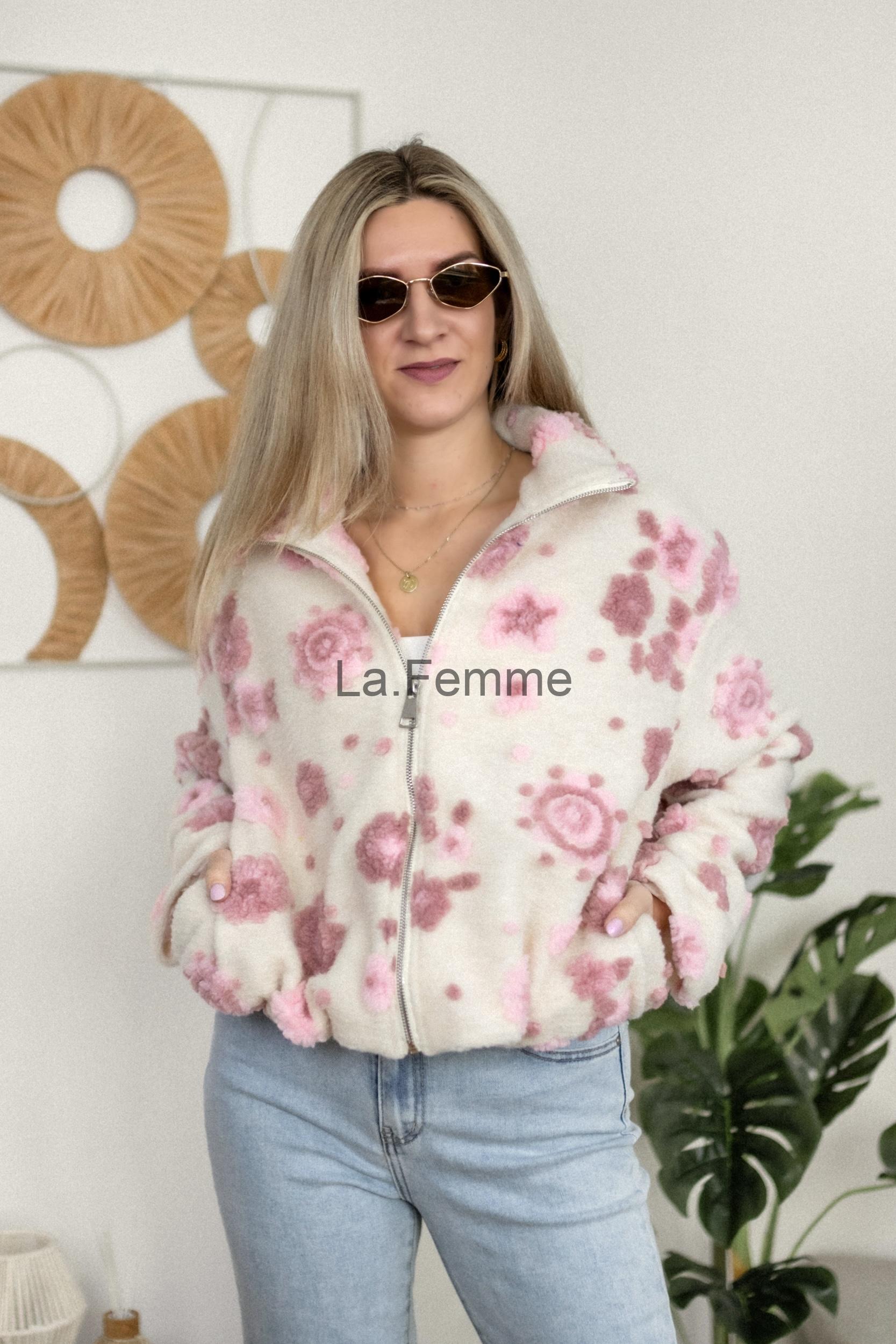 Teddy bomber, pink