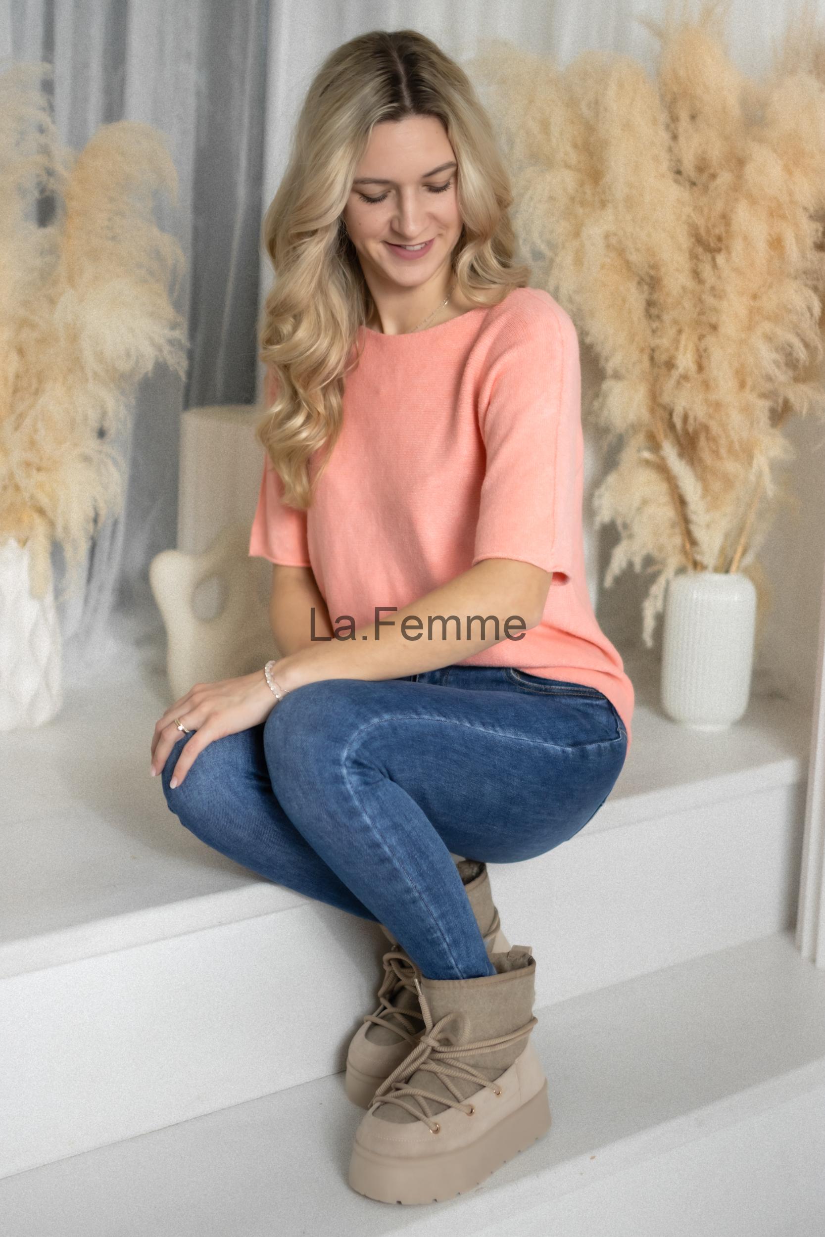 Lehký dámský svetr Grace, Salmon Pink